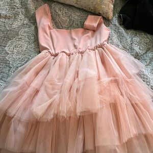 Elegant Pink Tulle Dress